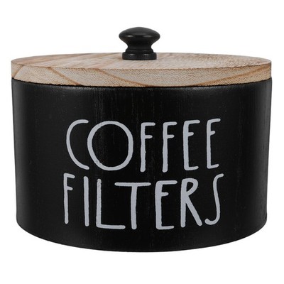 Round Container for Counter Storage Coffee Filter Holder with Lid