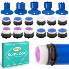 12 PCS Faucet Aerators  5 Aerator Key Set .5-24 - Removal Tool  Kit for B...