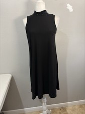 Nik And Nash High Neck Embellished Short Black Dress Size Small