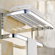 Polished Chrome Wall Mounted Bathroom Hardware Set Bath Accessories Towel Bar