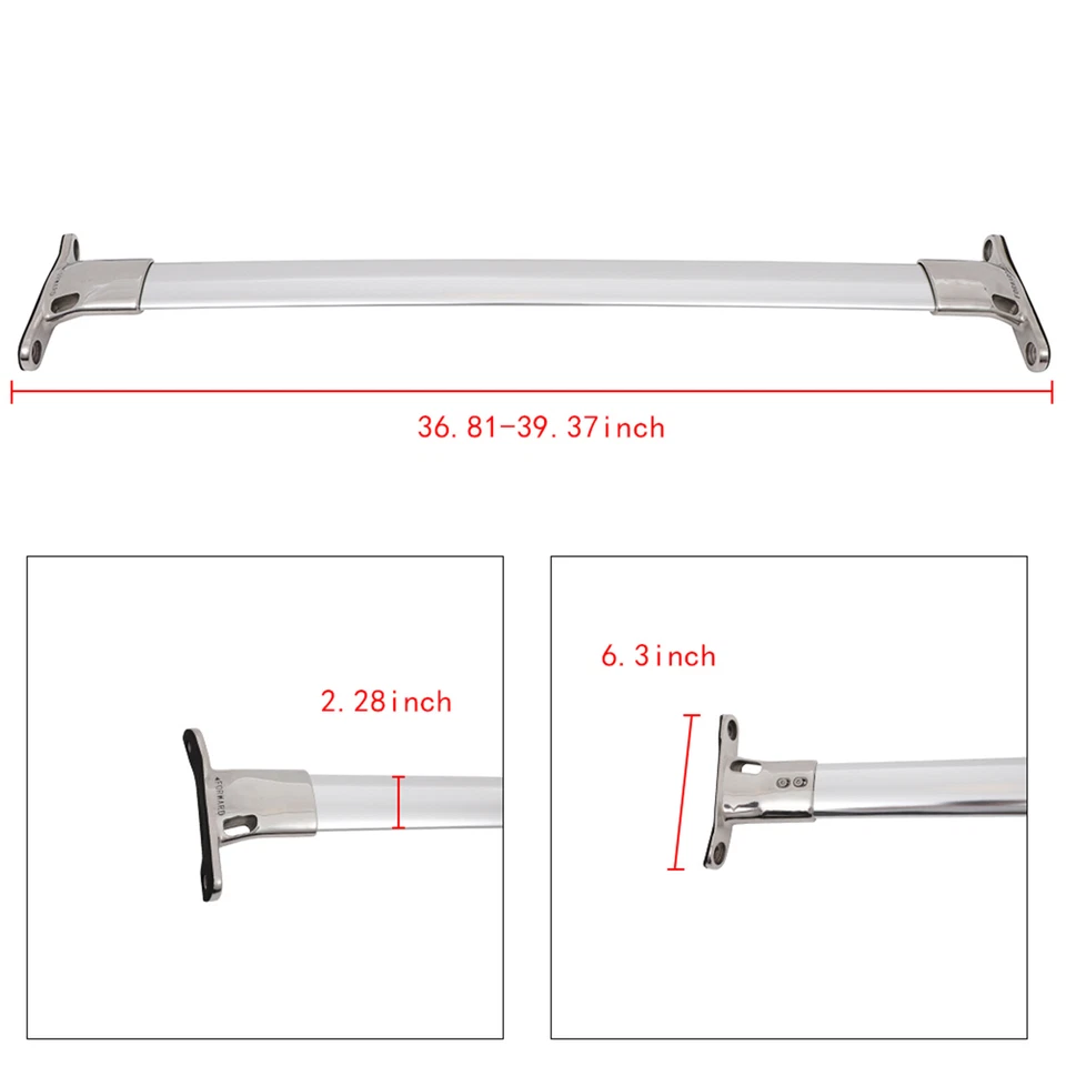 For Buick Enclave 2009-2016 Roof Rack Cross Bar Luggage Carrier Cargo - Image 2 of 4