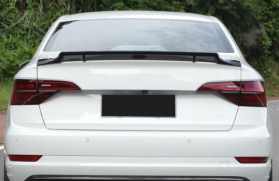 Unbranded Adjustable Rear Trunk Spoiler Lip Roof Wing For VW Jetta MK7 2019-2022 – Black TPU