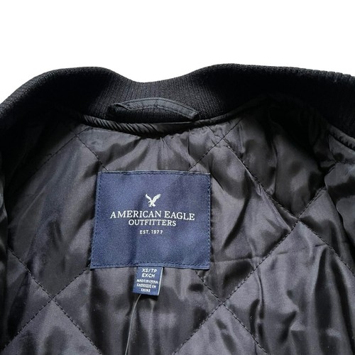 NWT American Eagle Outfitter Women's Wool Blend Filled Varsity Bomber Jacket - Picture 7 of 8