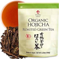 Japan Hojicha Tea Roasted green Tea, Low caffeine JAS Certified Organic Tea 150g