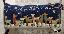 Merry Christmas Reindeers Scene Huge Plush Sherpa Cushion Tk Maxx Xmas gift?