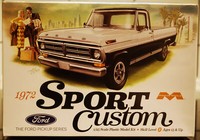 1972 Ford Sport Custom Pickup, 1:25, Moebius 1220 New Tool Neu Neu 2016 Neu Neu