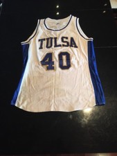 Game Worn Used Tulsa Golden Hurricane Basketball Jersey #40 Size 48 Bell