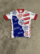 Louis Garneau 1/2 heart of dixie cycling jersey women small  all polyester