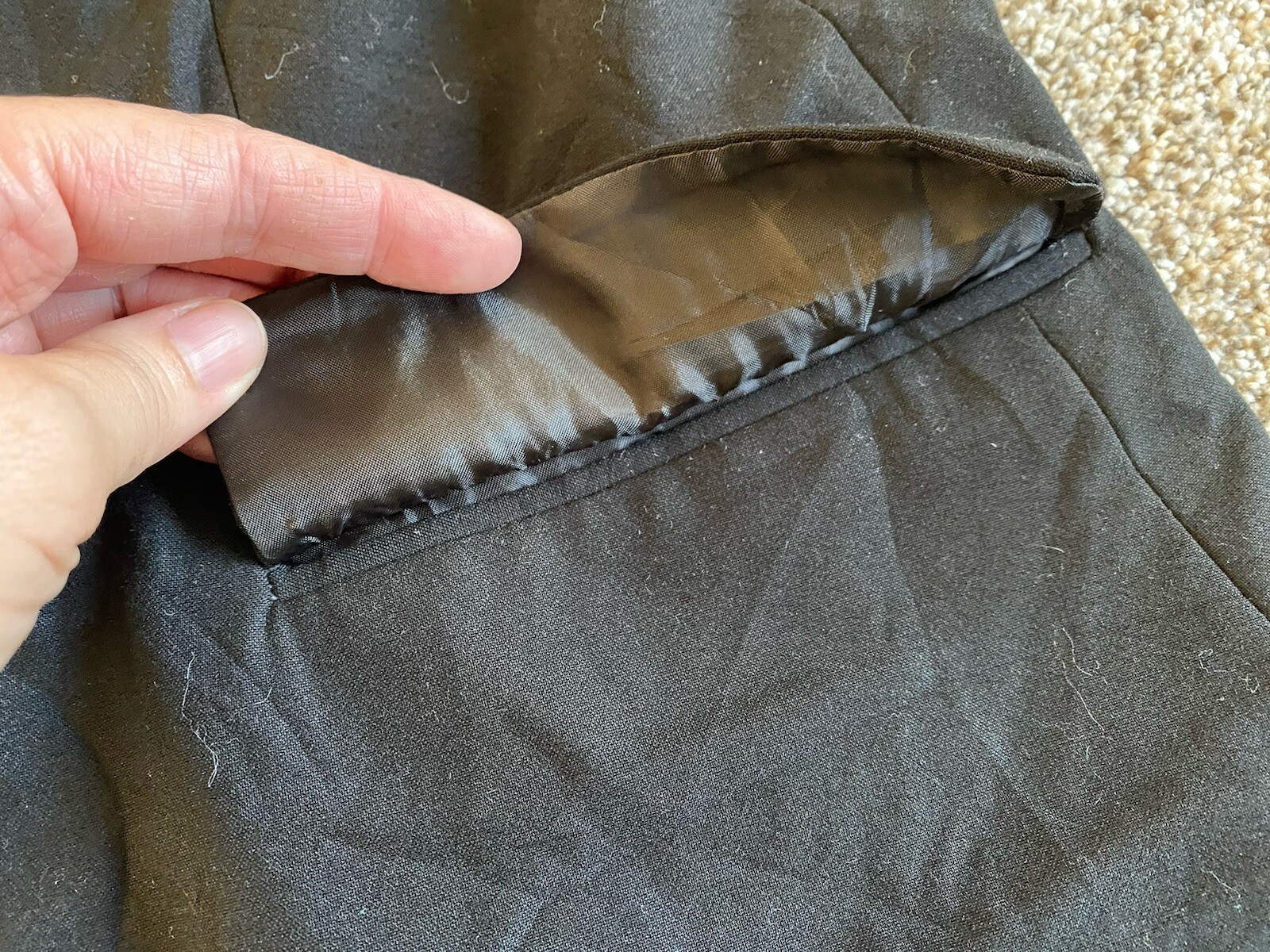 Zara Basic Black Blazer Single Button Collarless … - image 6