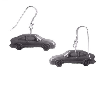 sab 9.3 um 1998 3 Türer Coupe auf Haken Ohrringe Sterling Silber 925 Ref227