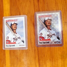 2024 Topps Archives RC #167 Trey Lipscomb Endcap SP Foilboard + Base Pair Rookie