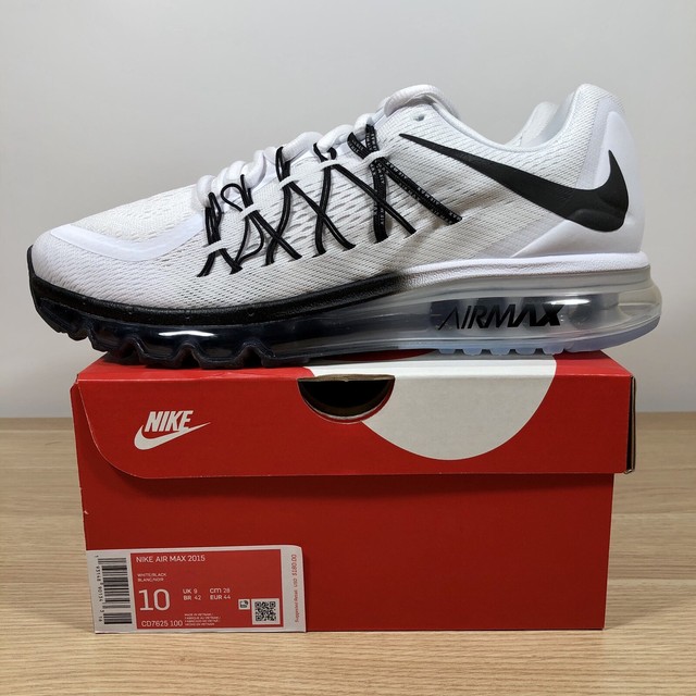 Nike Air Max 2015 White Black Gradient Running Shoes CD7625-100 Menâs Size 10 | eBay