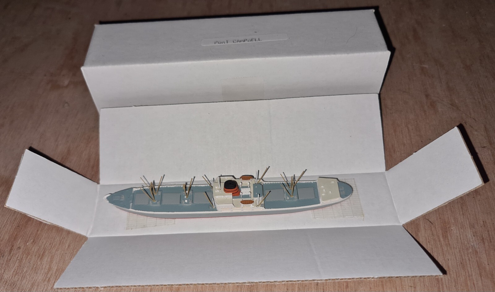 M60 PORT CAMPBELL 1/1200 WATERLINE MODEL SHIP BY LEN JORDAN Wirral