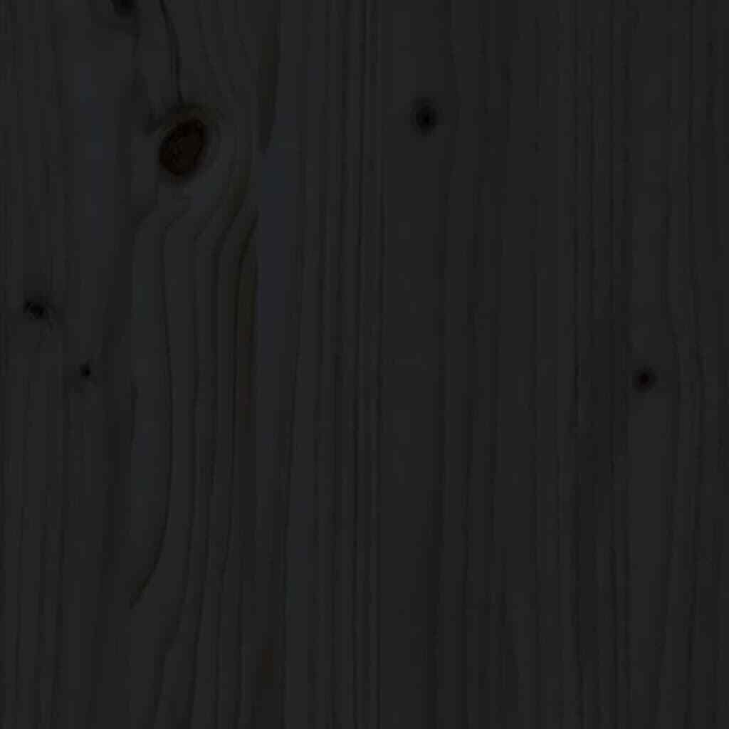 Pallet Bed Black 135x190 cm Double Wood Pine vidaXL eBay