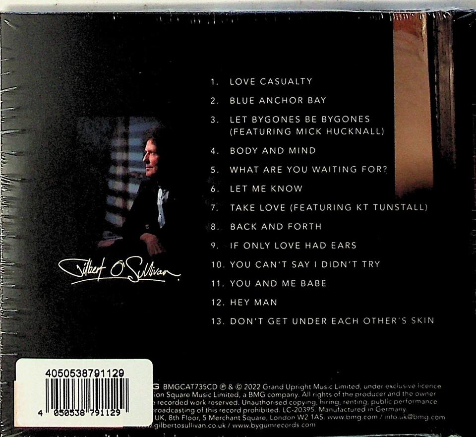 Gilbert O'Sullivan - Driven CD -NEW -2022 *HAND SIGNED INSERT EDITION * RARE - Image 2 of 2