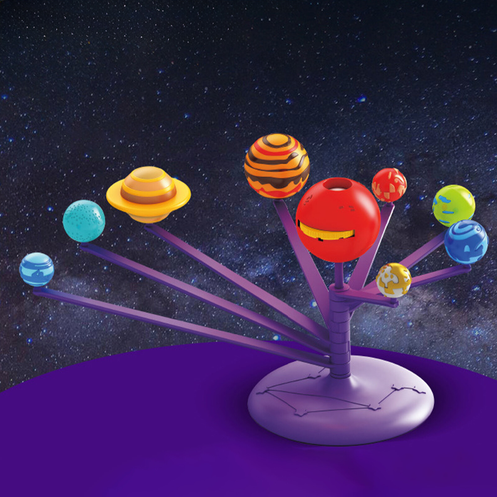 DIY Kit Solar System Model, Nine Planets - Educational STEM Toy for ...