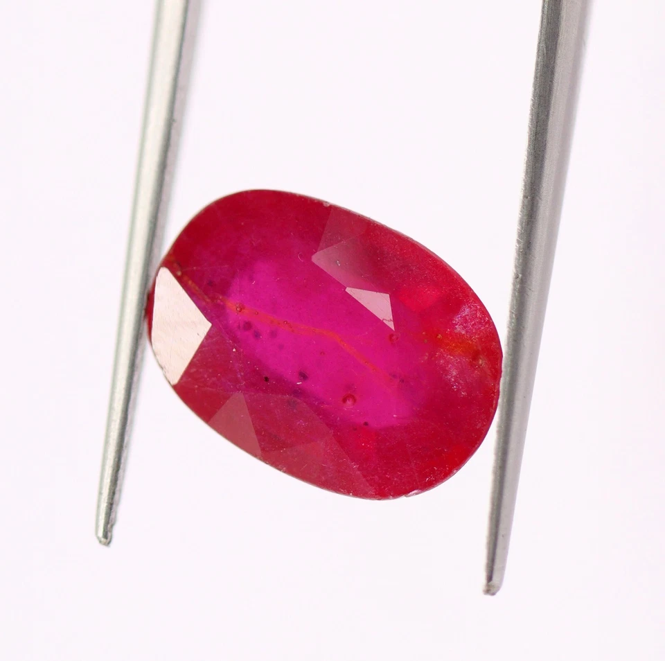 Velvet Pink Color Natural Loose Ruby Oval Cut 13 x 10 mm BIG Gemstone 6.77 Ct - Image 2 of 4