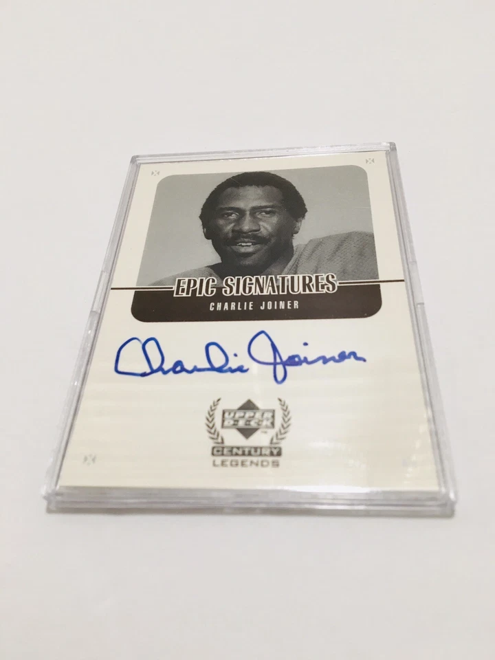 1999-00 Upper Deck Century Legends Epic Signatures Charlie Joiner auto #CJ - Image 3 of 4