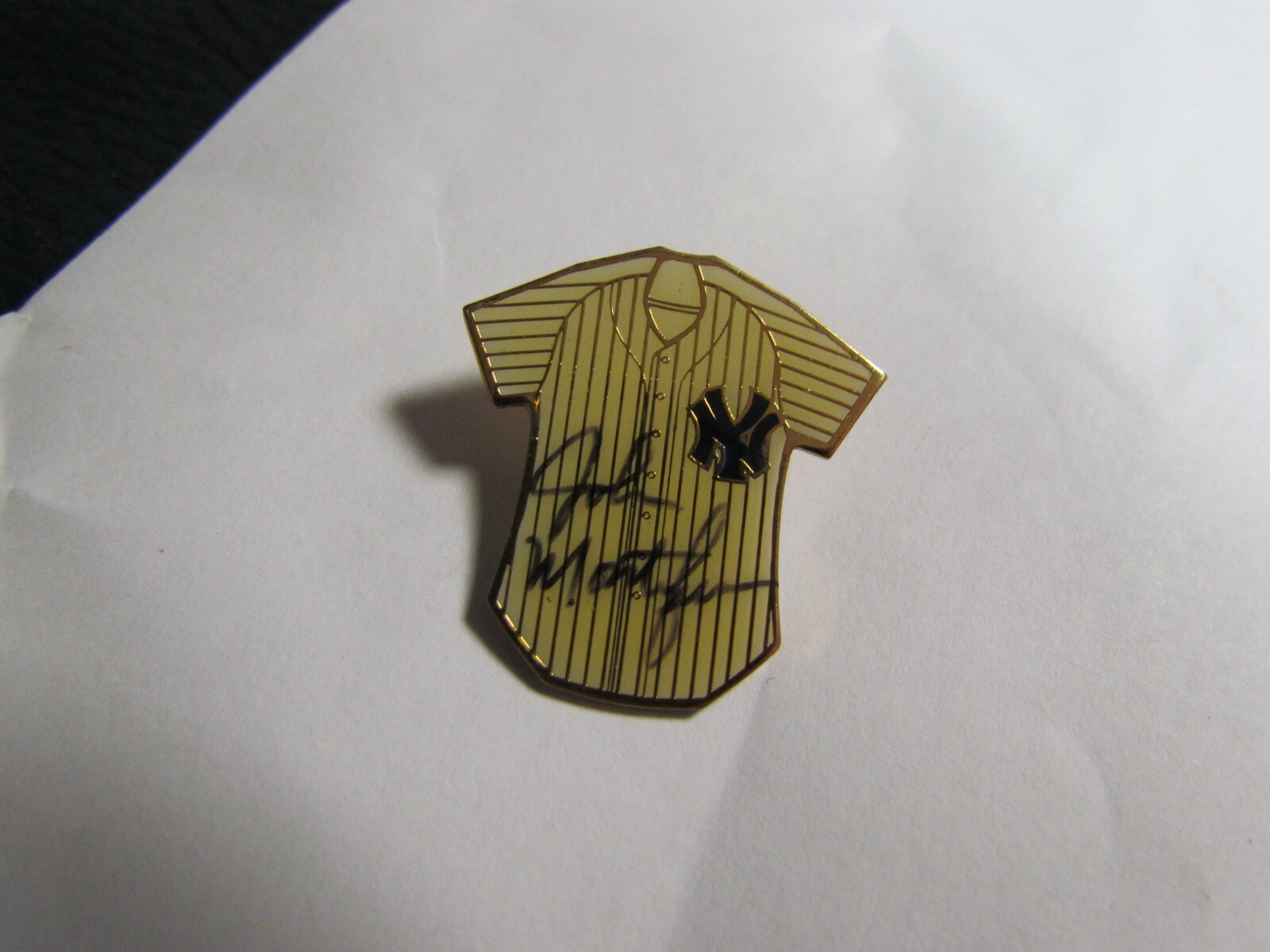 Dick Tidrow Autographed Signed New York Yankees John Montefusco Pin Beckett Pre-Certified 