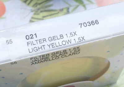 Filtre B+W 021 Jaune Clair 1,5x - Diamètre 62mm - F-PRO - Neuf Sous Blister