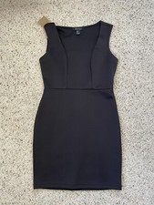 Forever 21 Women’s Little Black Dress Mini Above Knee Shift Thred Up Work Small