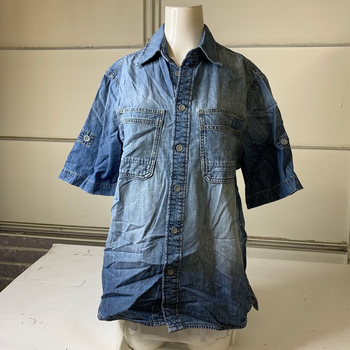 G-Star Raw Slanted Double Pocket Shirt Men's M Sun Faded