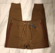 Tommy Hilfiger Men's Side Striped Colorblock Sweatpants Brown 79.50 New