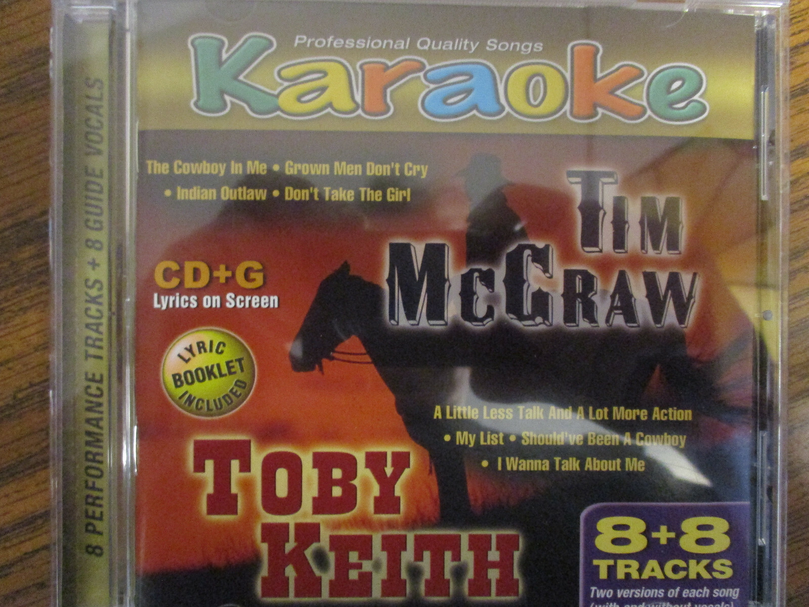Karaoke Bay Tim McGraw & Toby Keith 8+8 CD +G with lyric booklet eBay