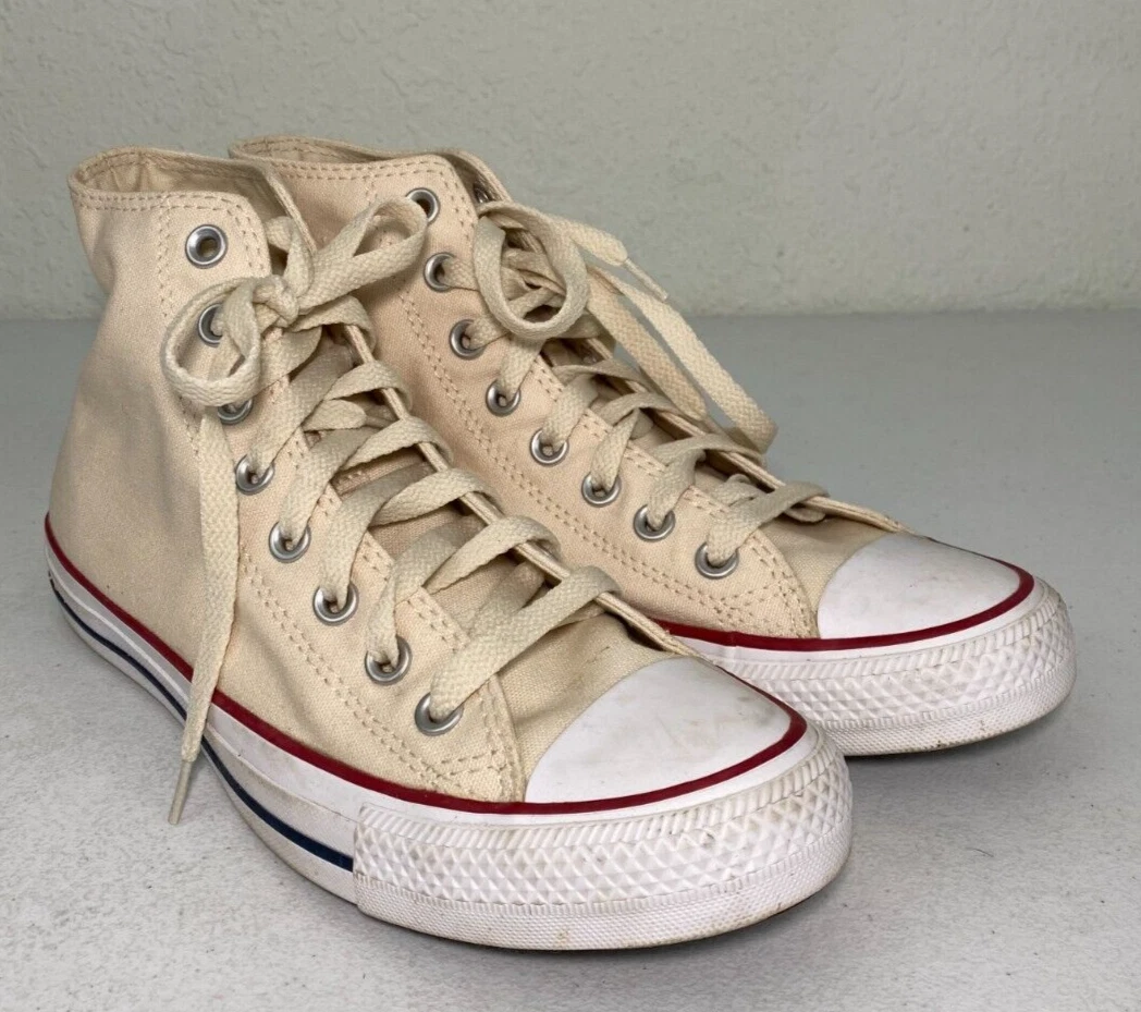 Converse Womens High Top Sneakers Natural Ivory 6.5 | eBay