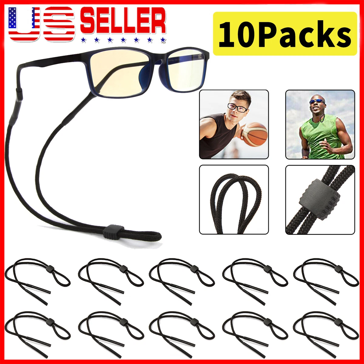 10PCS Sport Sunglass Neck Strap Eyeglass Read Glasses Neck Cord