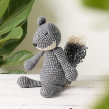 Amigurumi Squirrel Stuffed Animal Handmade Crochet Squirrel Toy Doll Baby Gift