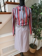 Multicolor Women's  Halter Neck Long Sleeve Vintage Knee Length Casual Dress 