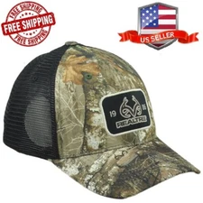Realtree Edge 1986 Mesh Trucker Camouflage Blank Outdoors Men Adjustable Hat Cap