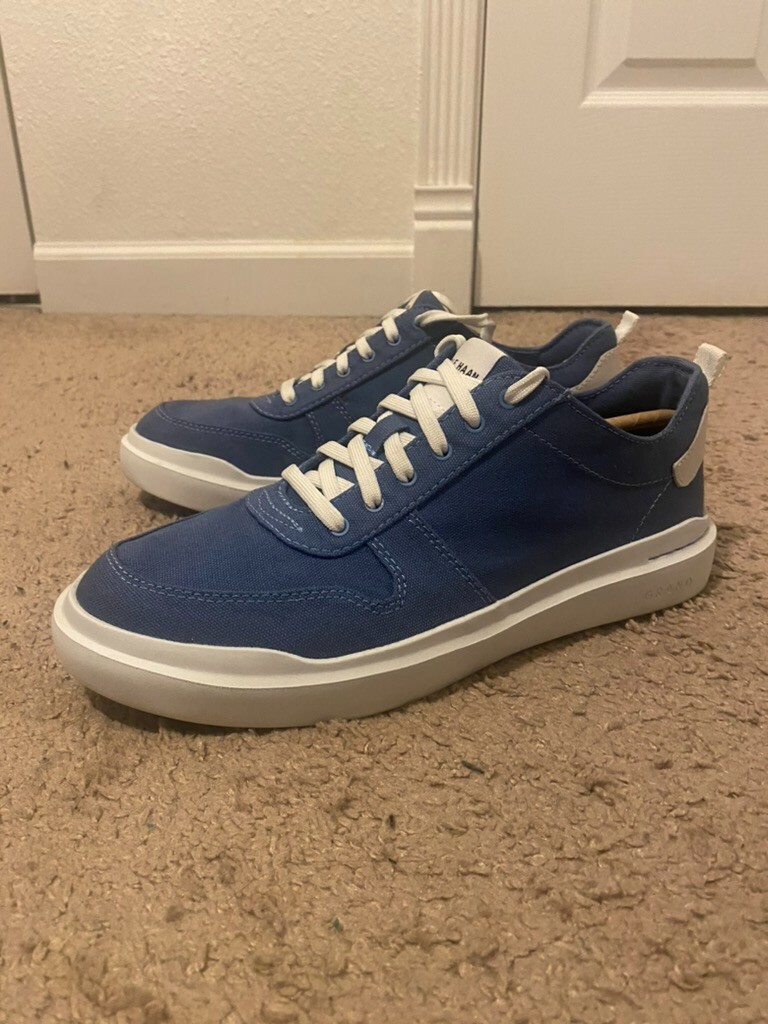 12% Off On Cole Haan Grand Pro 360 OS Canvas Court Deck Shoes Gray White Mens 11.5 New - View #13