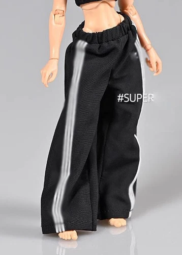 Maßstab 1/12 T-Shirt Oberteil weites Bein Hose für 6" weibliche Romankey Actionfigur - Bild 6 von 20
