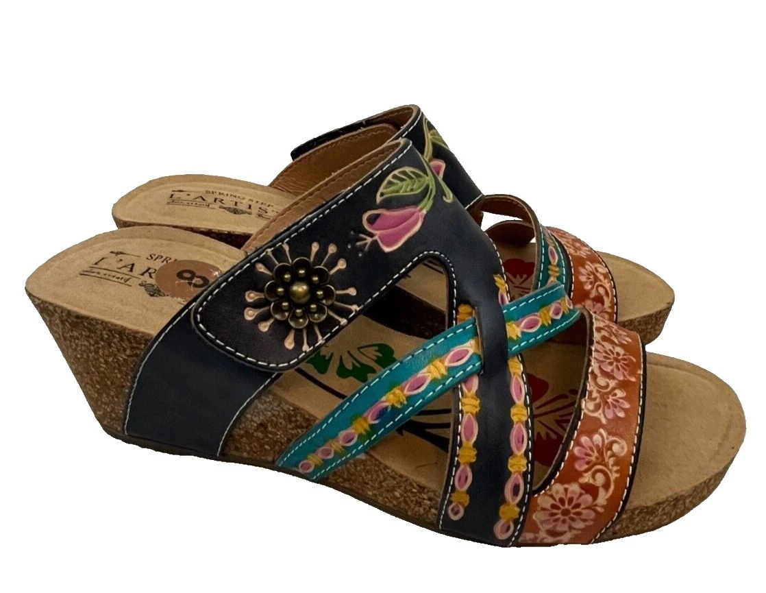 Buckle Leather Upper Slippers for Women