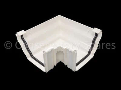 MEA001 Ultraframe Marley Classic 90 Deg External Conservatory Gutter Angle RCA51