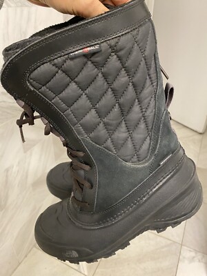 The North Face Thermoball Shellista Quilted Snow Boots Women s USA 6 Waterproof
