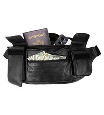 Genuine Leather Waist Fanny Pack Belt Bag Pouch Travel Hip Purse Cell Phone Pock