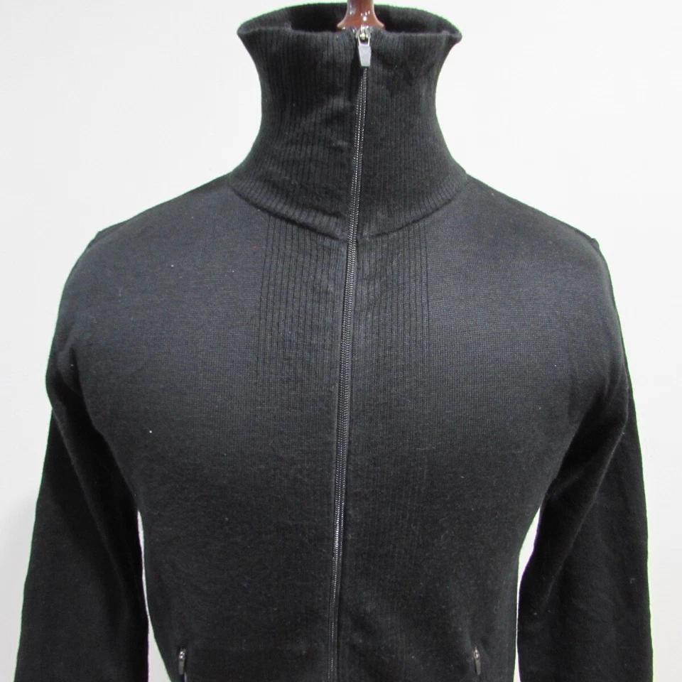 Zara Man Mens Crew Plain Cardigan Wool Blend Chest 44/46 Size XL REF (Y18803) - Image 2 of 4