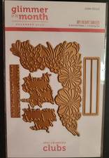 SPELLBINDERS Glimmer Die of Month Club My Heart Smiles GOM-DEC23 Flowers Phrases