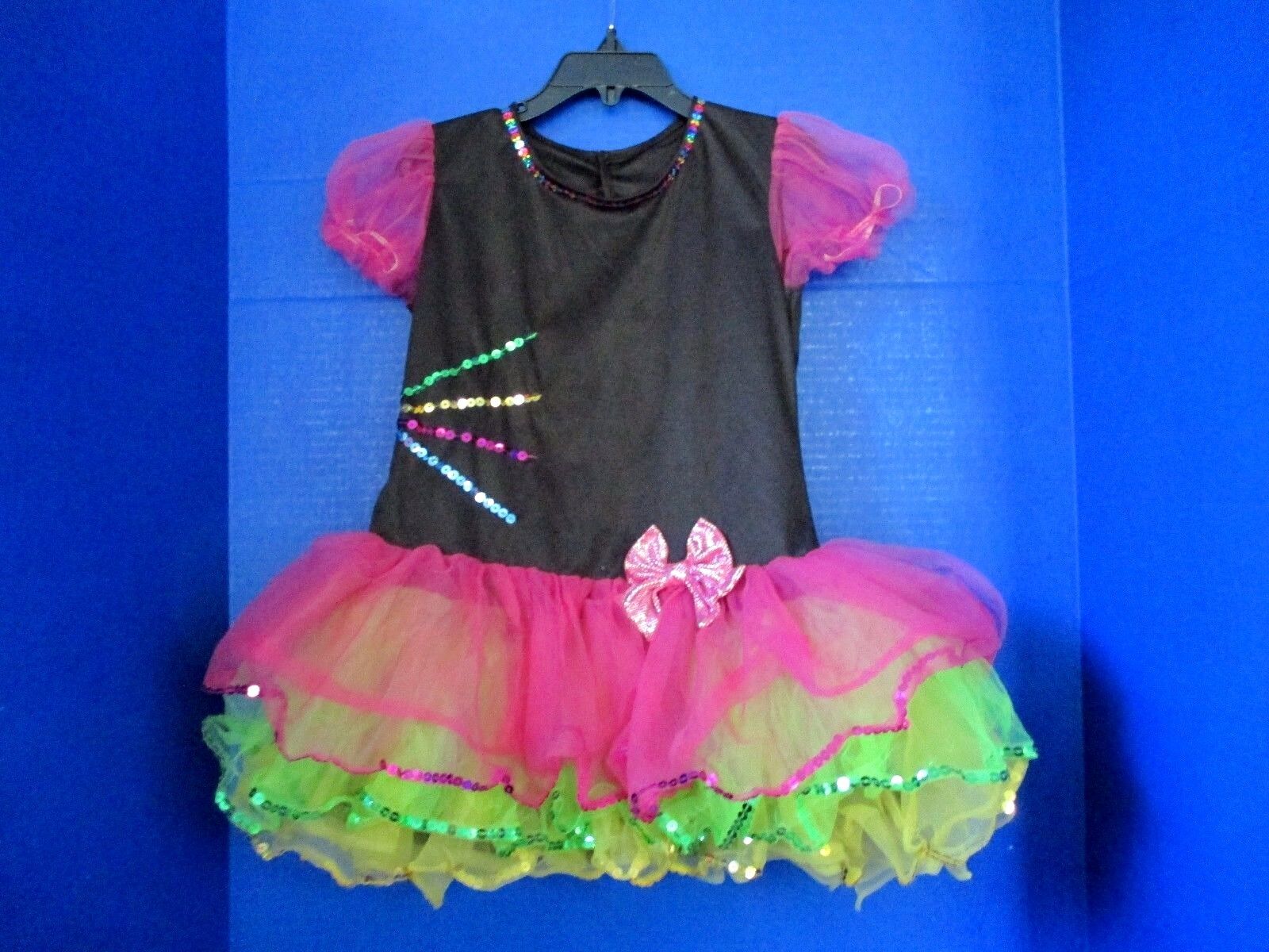 WONDERLAND COSTUMES~Multi It is very popular Colored TULLE COSTUME~Girls Smal DRESS 4 years warranty