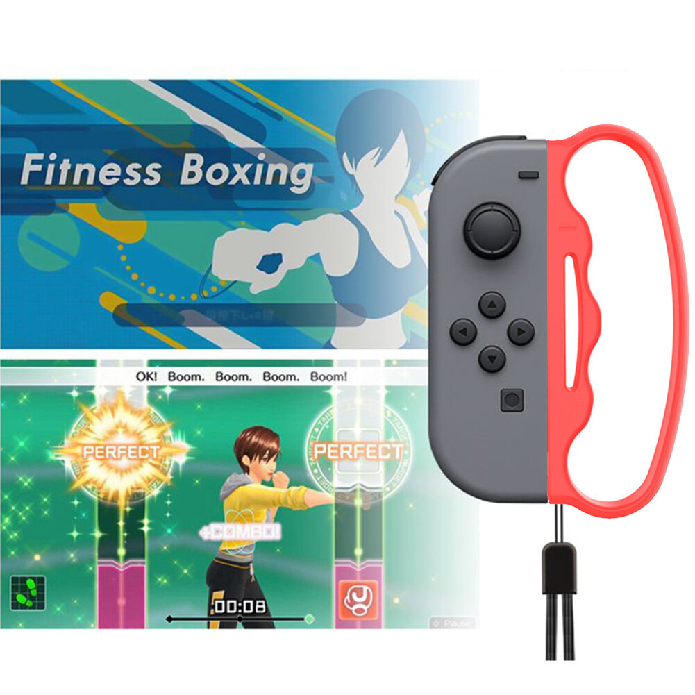  Joy Con Controller Hand Grips with Wrist Straps for Fitness Boxing