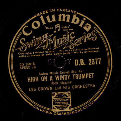 LES BROWN & HIS ORCH. Lover's Leap/High on a windy trumpet, Modern-Swing   X1370