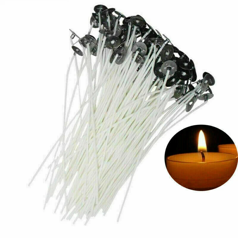 Kerzendocht 8-20cm Docht mit Fuß 100 Stück gewachst Docht für Kerzen Basteln - Bild 4 von 4