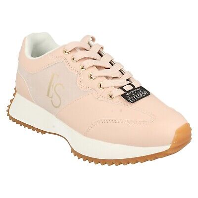 Rose Gold Elle Sport Trainers Ladies Elle Sport Lace Up Trainer