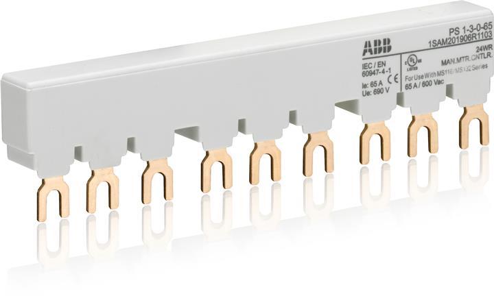 ABB 13cm PS1-3-0-65 3-PHASE BUSBAR 3 Way