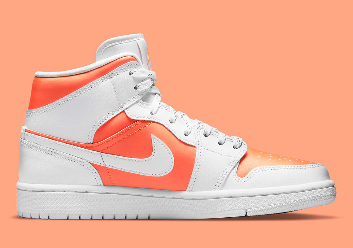 bright orange jordan 1