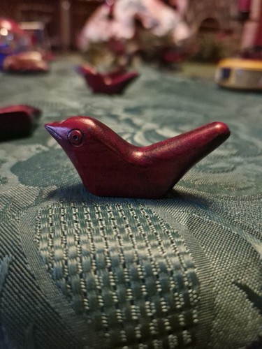 4x Vintage Wooden Bird Chop Stick Holders - Picture 4 of 6