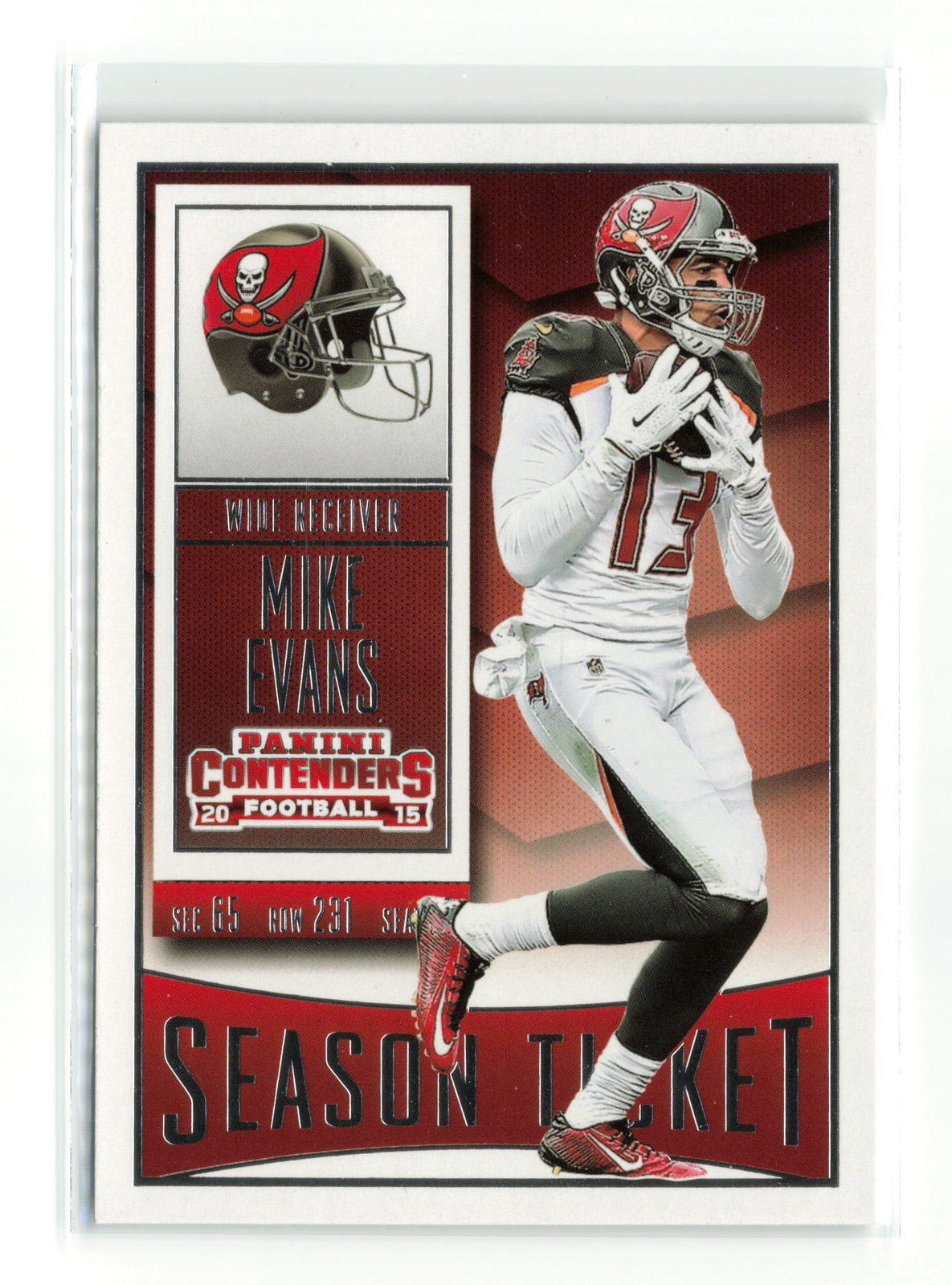 MIKE EVANS #47 2015 PANINI CONTENDERS BUCCANEERS